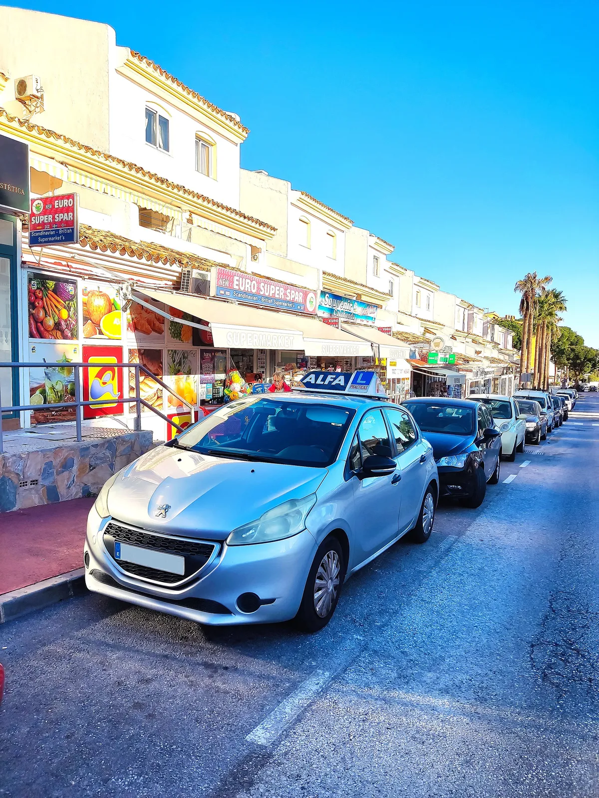 Recogida coche de autoescuela en Calahonda Marbella